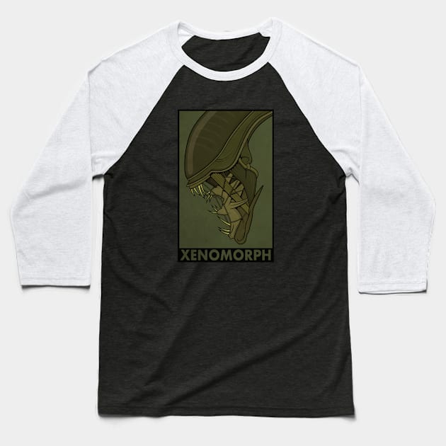 Xenomorph Baseball T-Shirt by Woah_Jonny